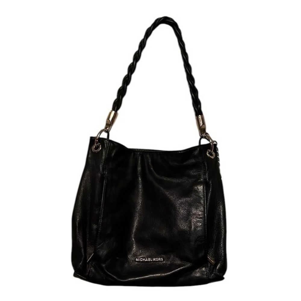 Michael Kors Black Leather Shoulder Bag